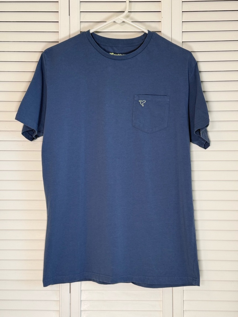 Birddogs T-Shirt Men’s Large Blue Pocket Crew Neck Short Sleeve Casual Tee Logo